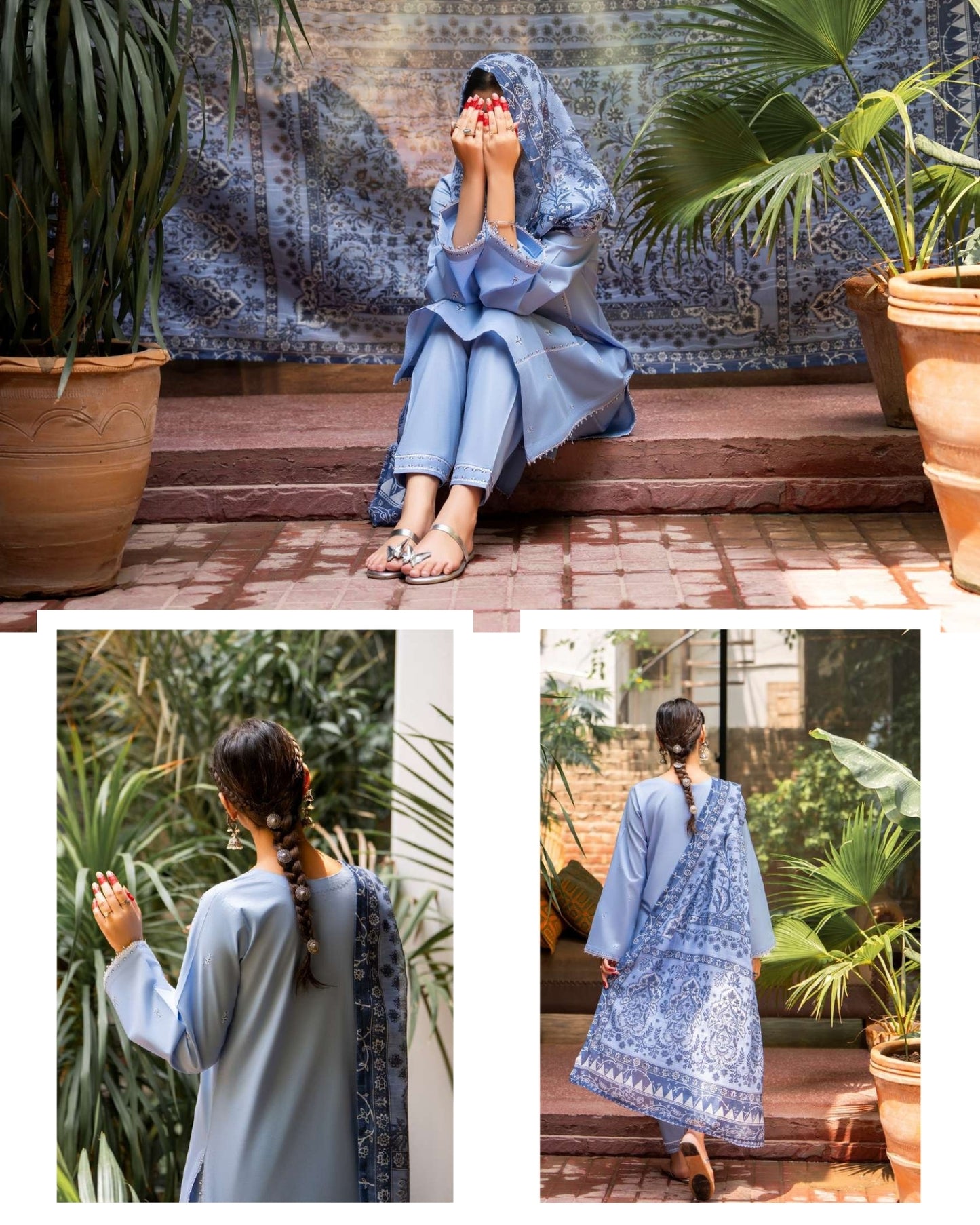 CASUALLITE ‘SIRF TUMHARI’| EMBROIDERED COTTON 3PC READYMADE | S&S SPECIAL-402