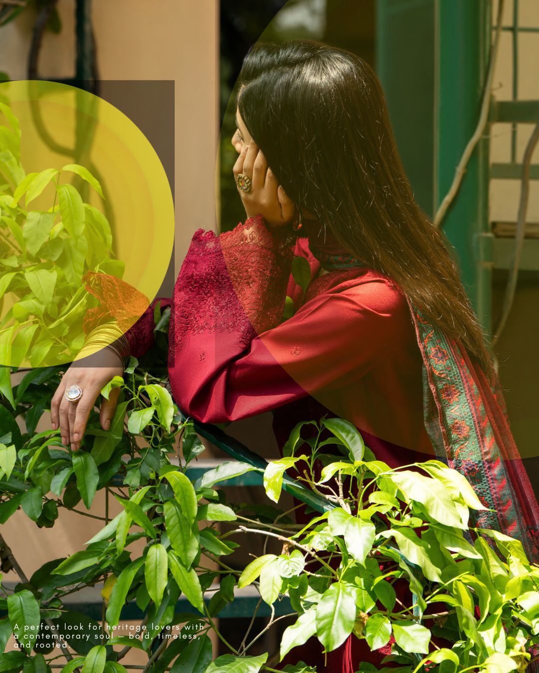 Premium Linen 3PC Embroidered Outfit RUA14