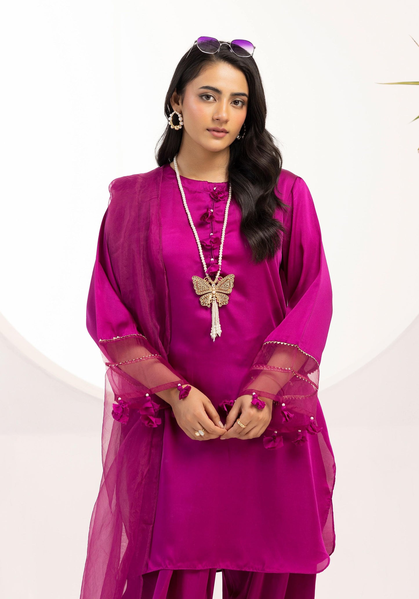 SIMRANS LULUSAR SHAMOOZ SILK 3PC READYMADE 011 - S&S