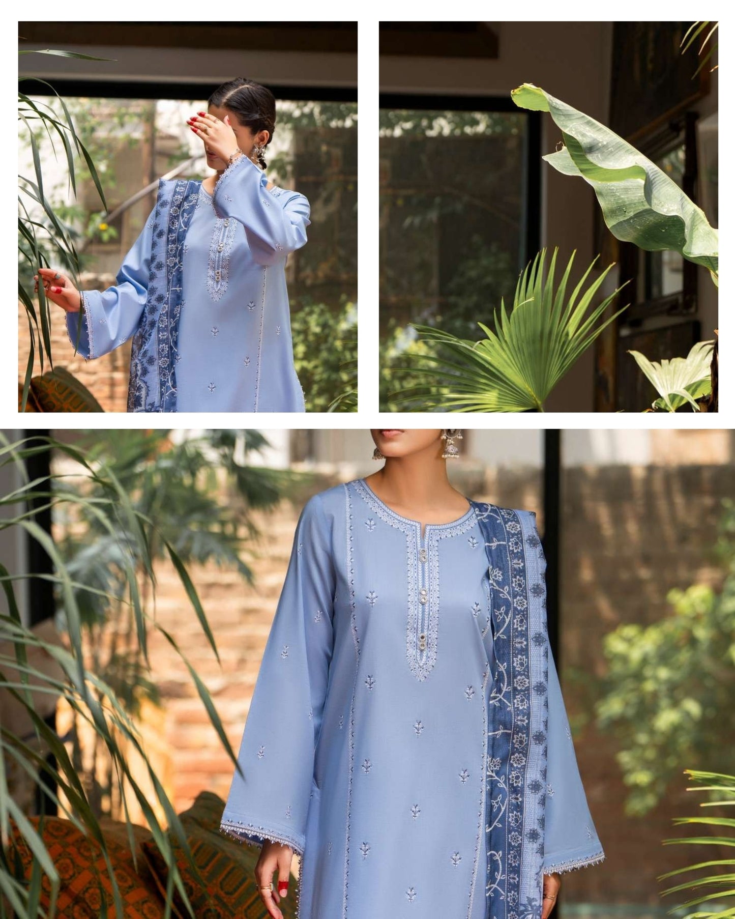 CASUALLITE ‘SIRF TUMHARI’| EMBROIDERED COTTON 3PC READYMADE | S&S SPECIAL-402