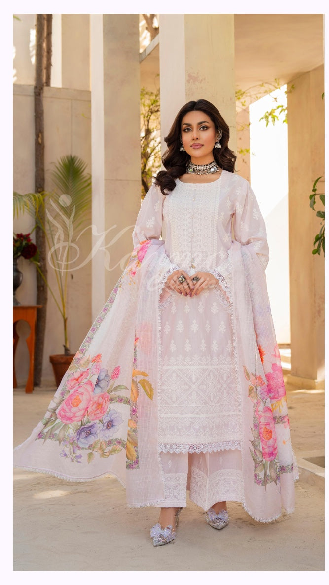 KARMA ‘AFFREEN’ | EMBROIDERED COTTON READYMADE | KC-146 - S&S