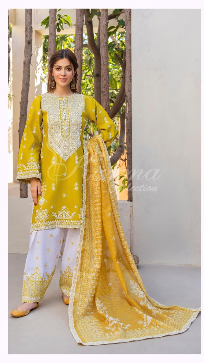 KARMA ‘AFFREEN’ | EMBROIDERED COTTON READYMADE | KC-153 - S&S