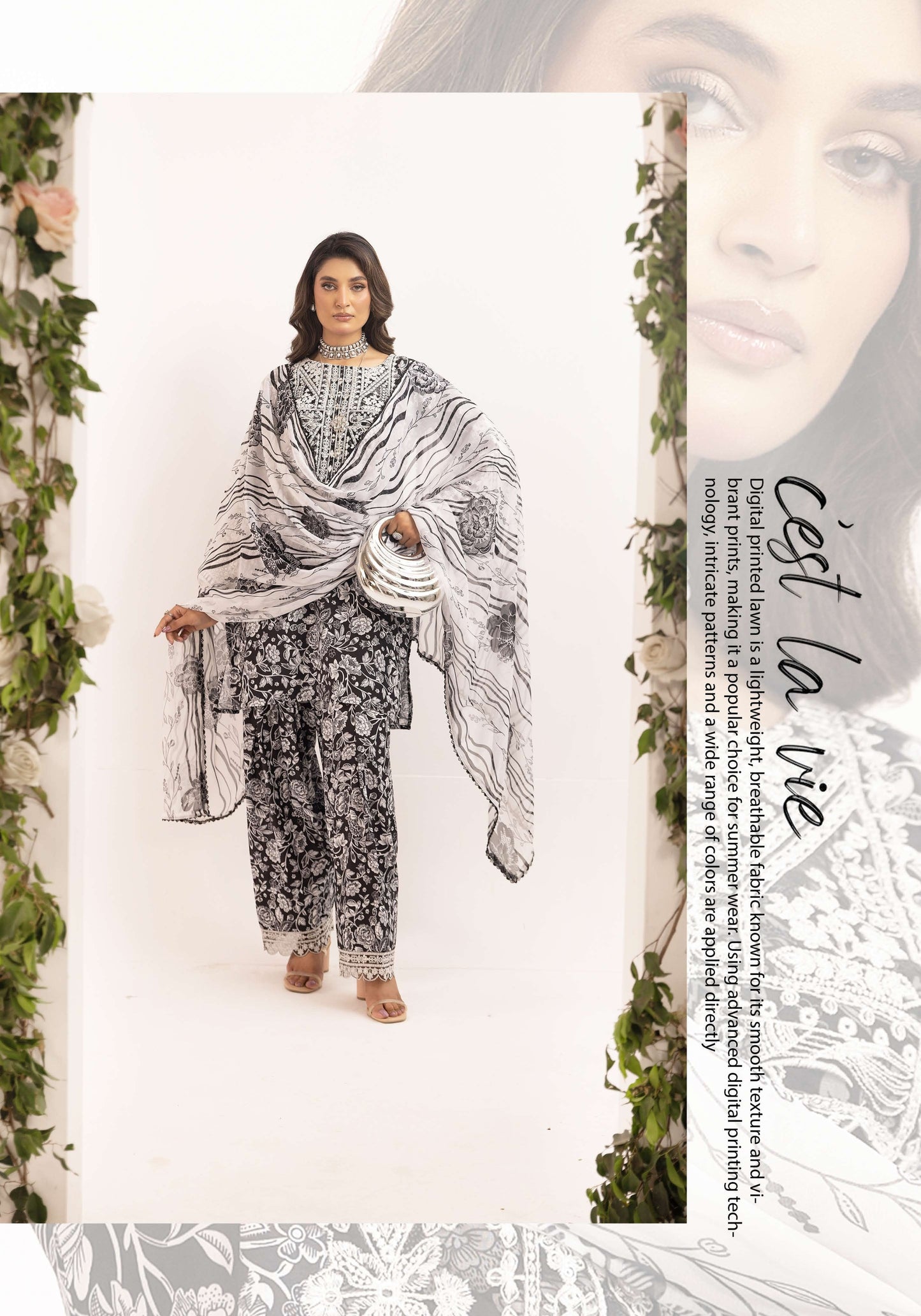 SIMRANS Reem premium 3 piece mummy & me Ledies 03 Eid outfit.