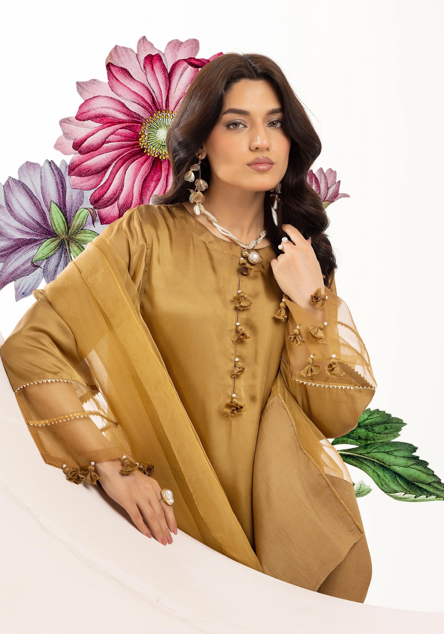 SIMRANS LULUSAR SHAMOOZ SILK 3PC READYMADE 012 - S&S