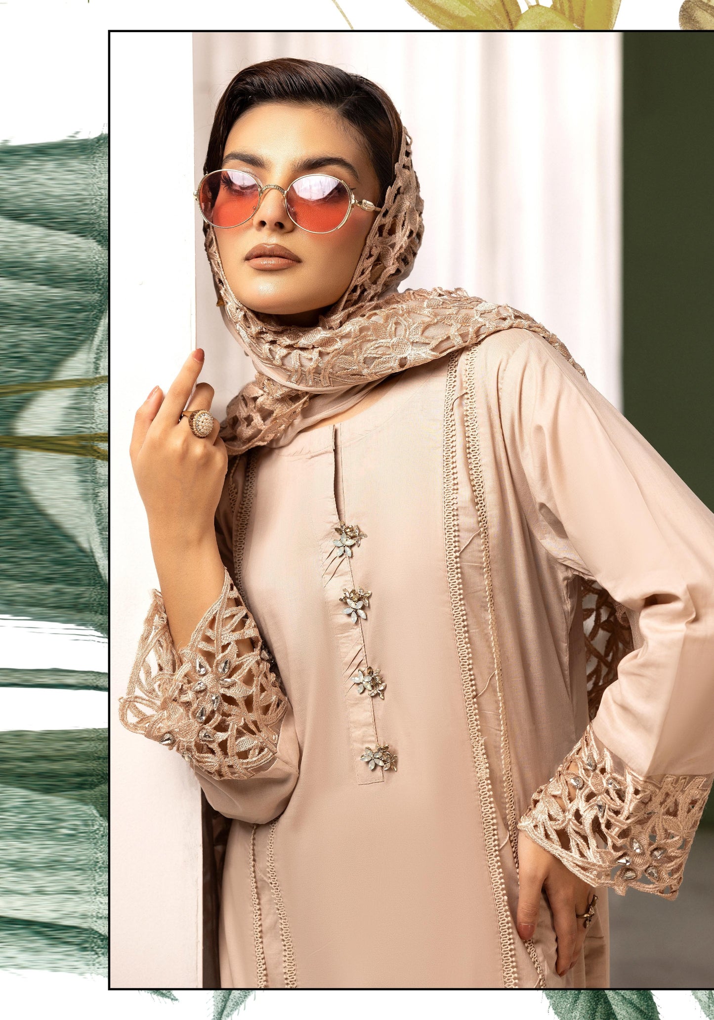 SIMRANS ‘AURA LUX’ | EMBROIDERED COTTON READYMADE TRADITIONAL WOMENSWEAR3025