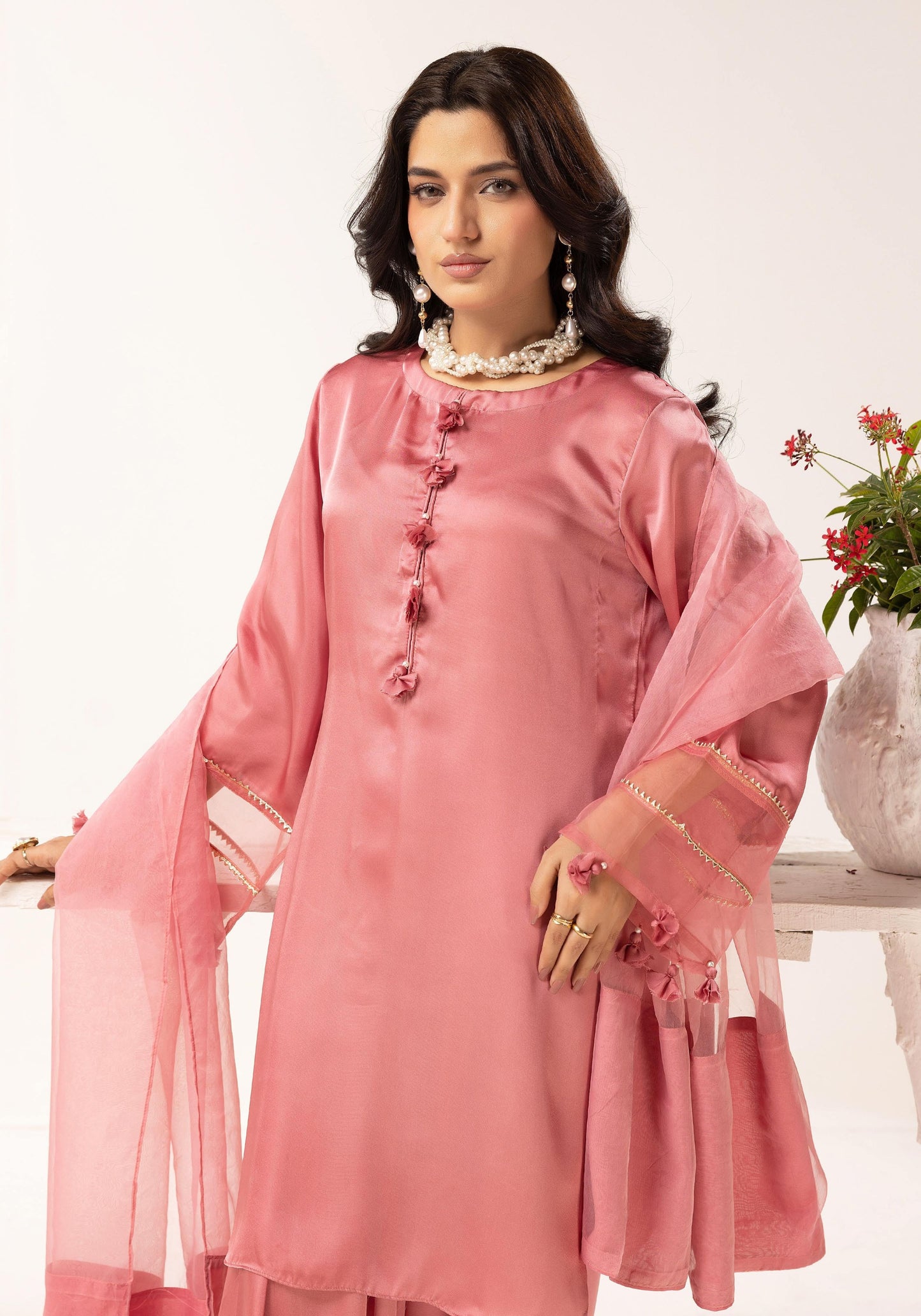 SIMRANS LULUSAR SHAMOOZ SILK 3PC READYMADE 013 - S&S