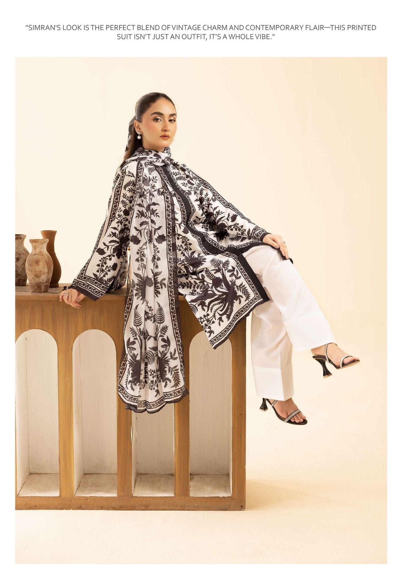 Sania Masketiya Mehak collection 3 piece printed casual suit 112201