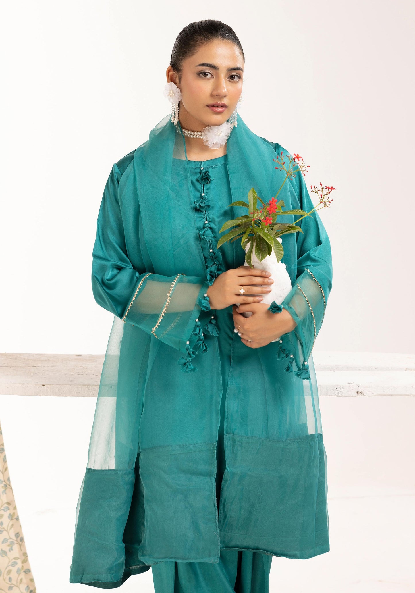 SIMRANS LULUSAR SHAMOOZ SILK 3PC READYMADE 010 - S&S