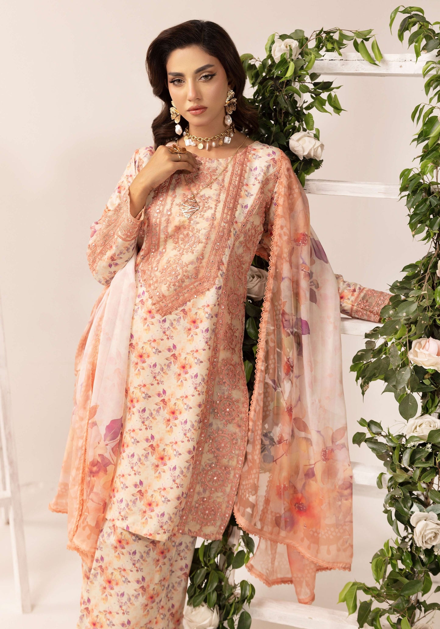 SIMRANS Reem premium 3 piece mummy & me Ledies 01 Eid outfit.