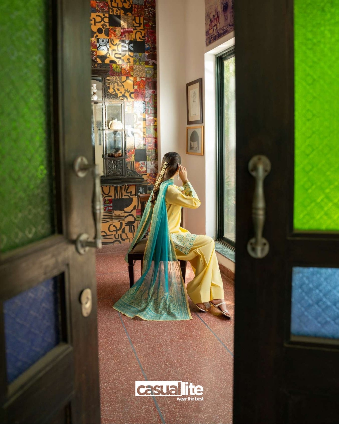 CASUALLITE ‘SIRF TUMHARI’| EMBROIDERED COTTON 3PC READYMADE | S&S SPECIAL-401
