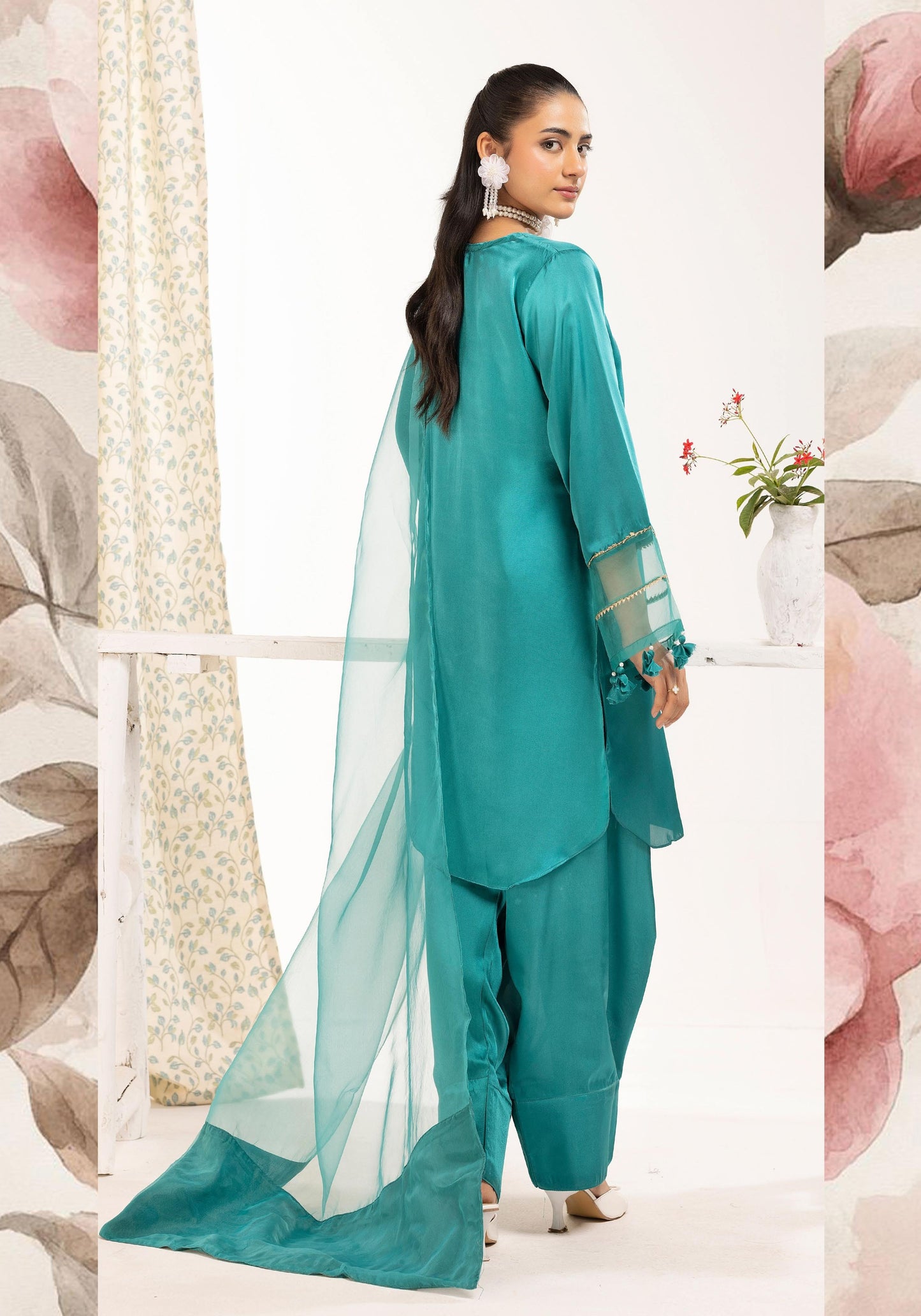 SIMRANS LULUSAR SHAMOOZ SILK 3PC READYMADE 010 - S&S