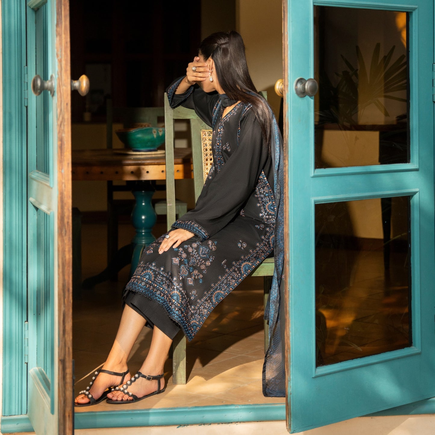 Casuallite Embroidered Linen Ready to Wear Winter Collection CTE 02