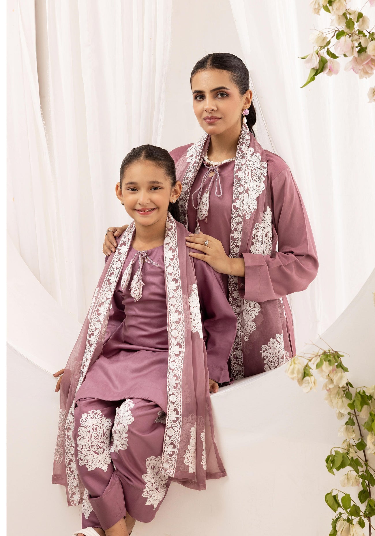 SIMRANS JANNAT TWIST MUMMY & ME 3PC FARSHI SHALWAR READYMADE F05 - S&S