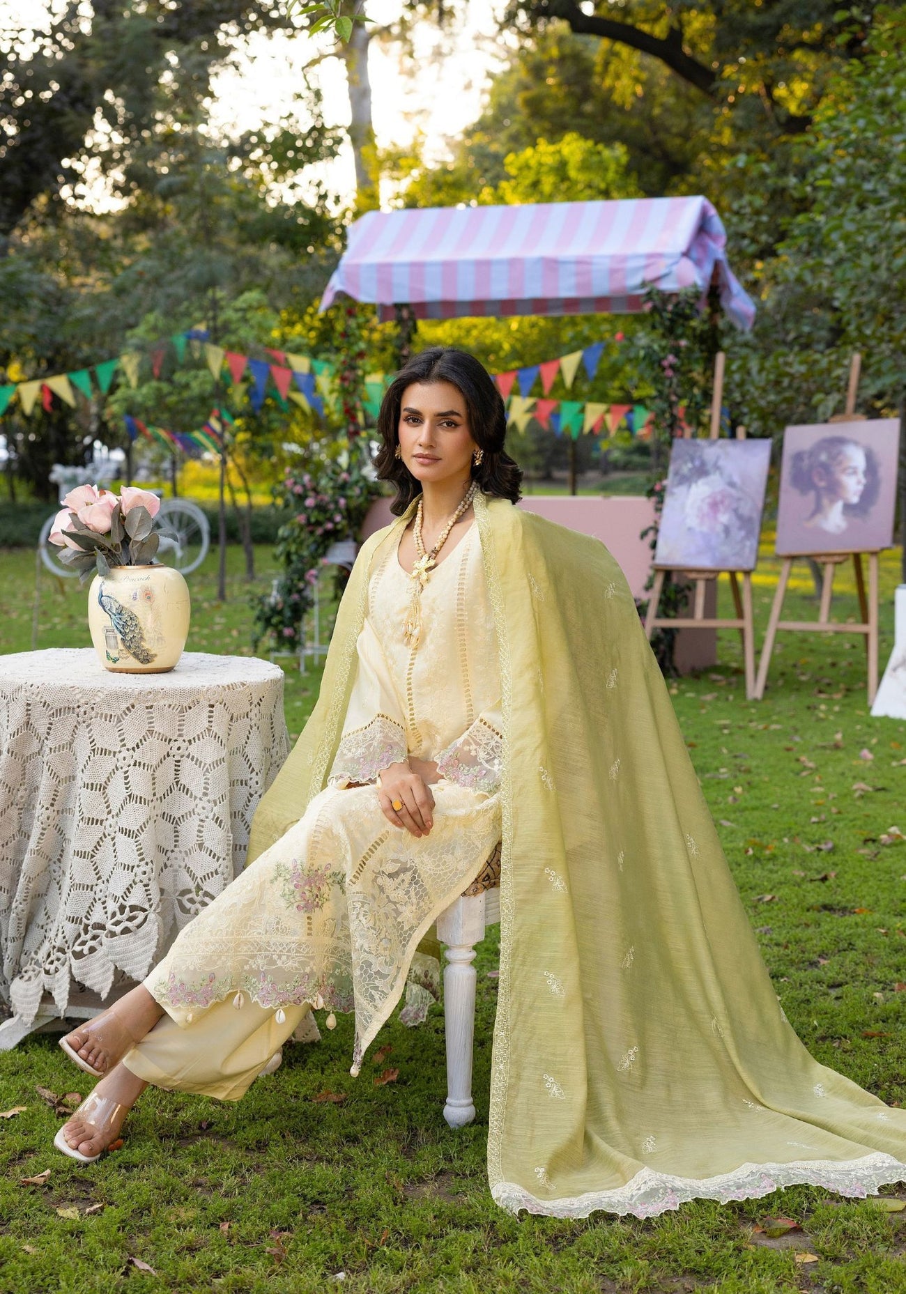 SIMRANS ‘ELLA’ | EMBROIDERED VISCOSE READYMADE | SM302 - S&S