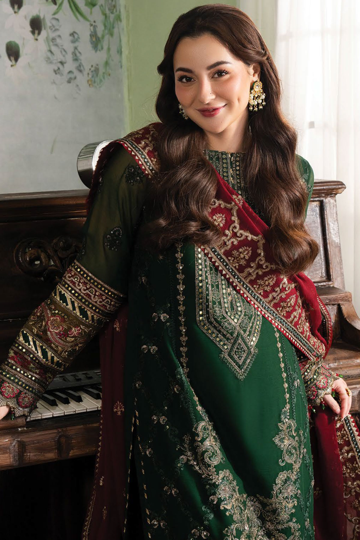 SIMRANS Hania Amir collection 3 piece Kashud embroidered suit readymade 903 - S&S