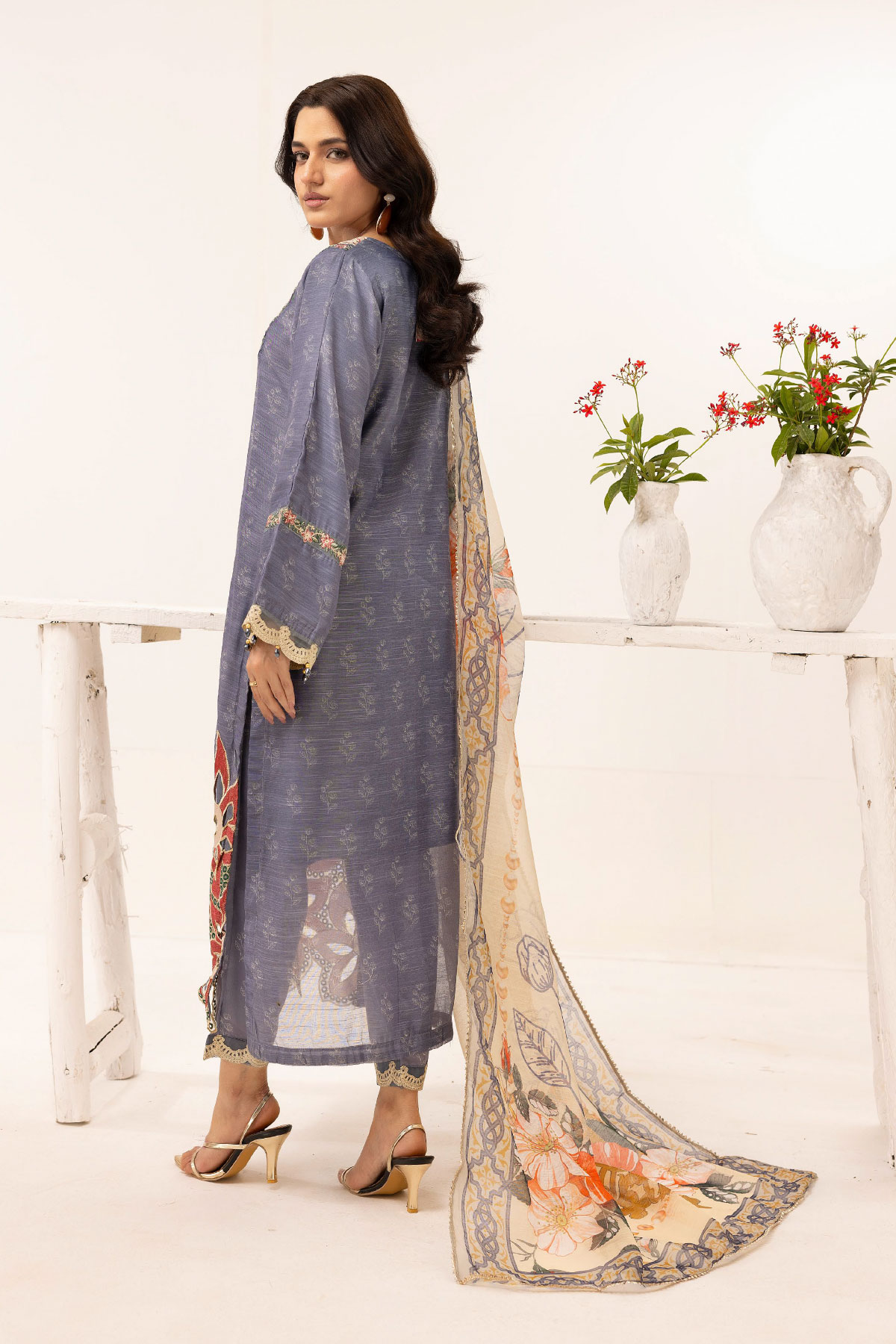SIMRANS ‘LIBAAS-E-KHAAS’ | EMBROIDERED MONAR READYMADE | SM854 - S&S