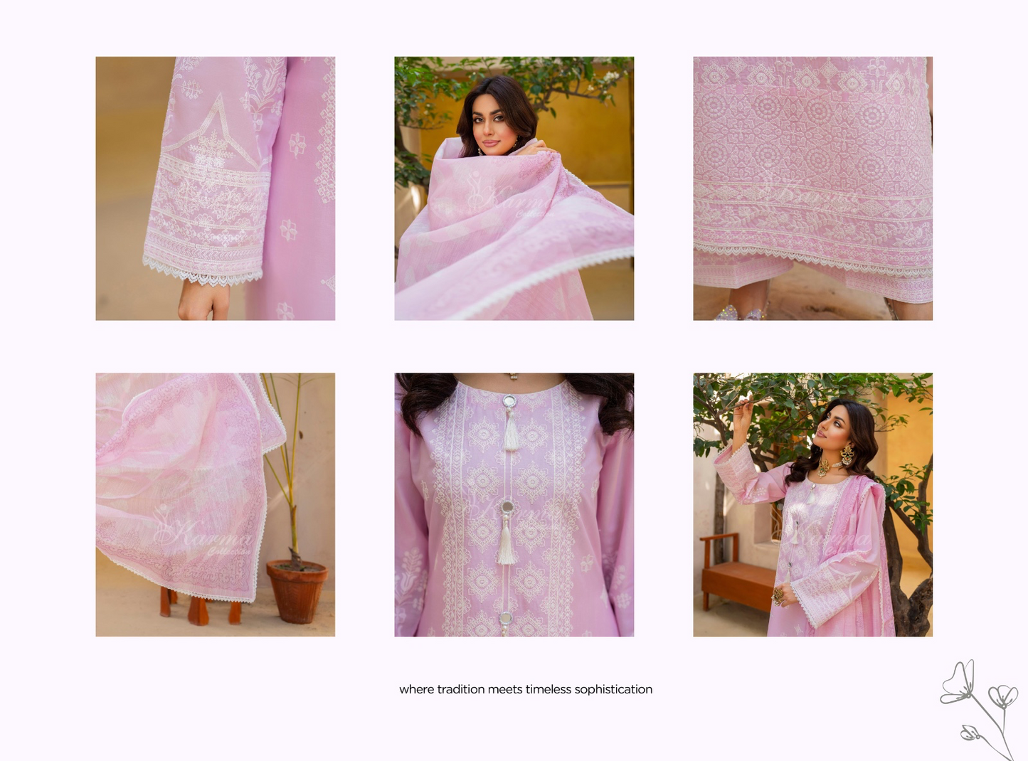KARMA ‘AFFREEN’ | EMBROIDERED COTTON READYMADE | KC-143 - S&S