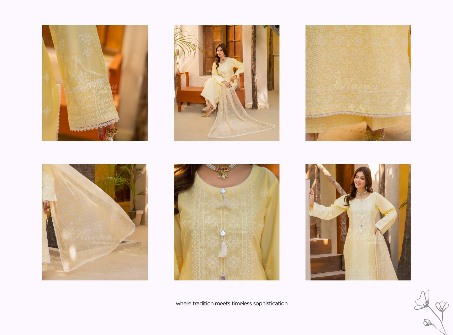 KARMA ‘AFFREEN’ | EMBROIDERED COTTON READYMADE | KC-144 - S&S