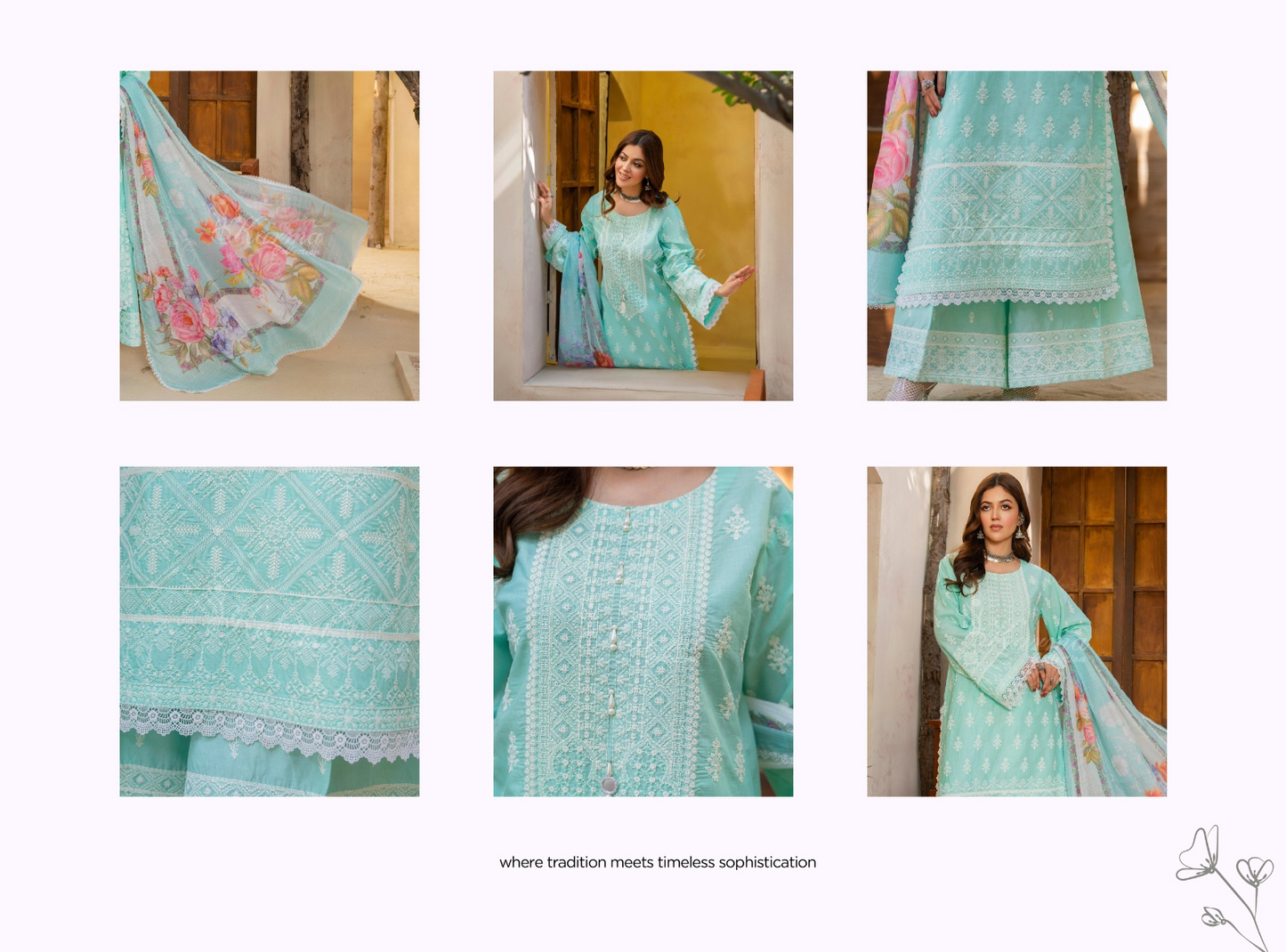 KARMA ‘AFFREEN’ | EMBROIDERED COTTON READYMADE | KC-145 - S&S