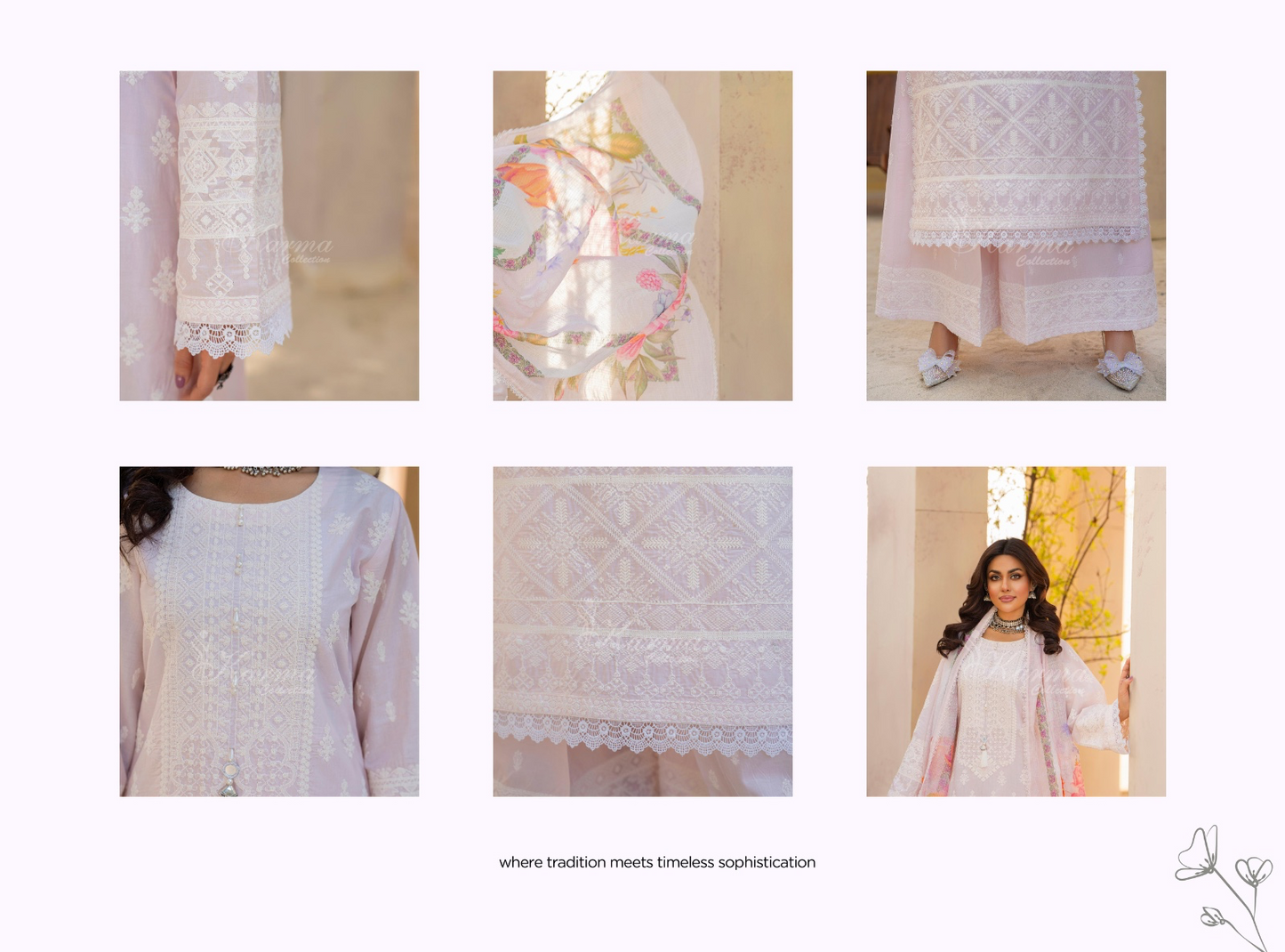 KARMA ‘AFFREEN’ | EMBROIDERED COTTON READYMADE | KC-146 - S&S