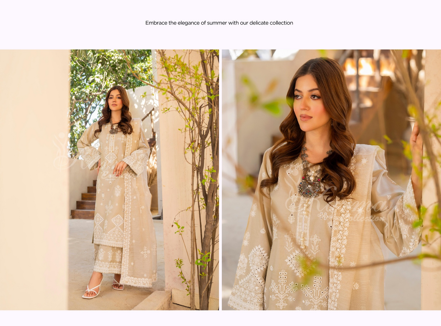 KARMA ‘AFFREEN’ | EMBROIDERED COTTON READYMADE | KC-147 - S&S