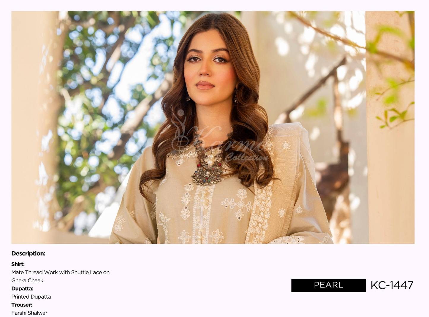 KARMA ‘AFFREEN’ | EMBROIDERED COTTON READYMADE | KC-147 - S&S