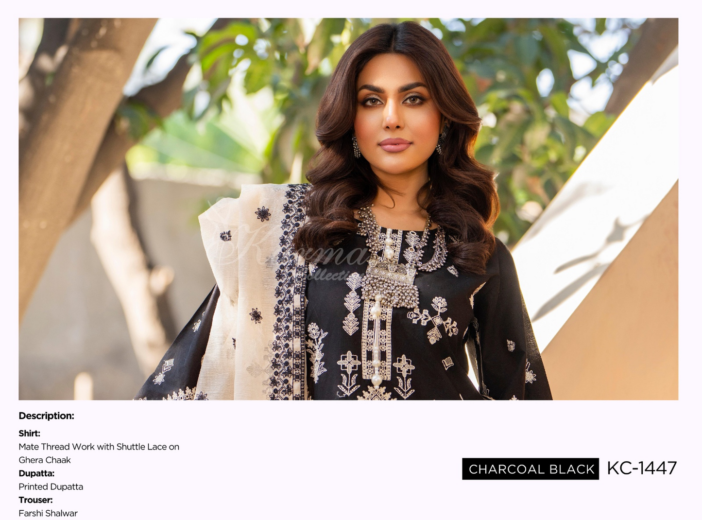 KARMA ‘AFFREEN’ | EMBROIDERED COTTON READYMADE | KC-148 - S&S