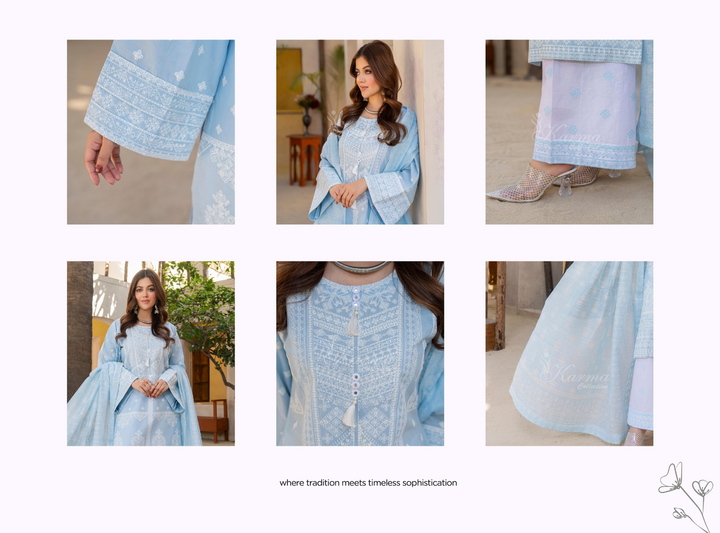 KARMA ‘AFFREEN’ | EMBROIDERED COTTON READYMADE | KC-149 - S&S