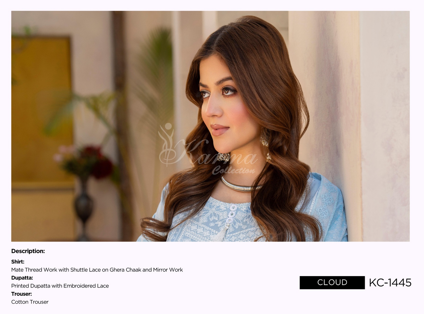 KARMA ‘AFFREEN’ | EMBROIDERED COTTON READYMADE | KC-149 - S&S