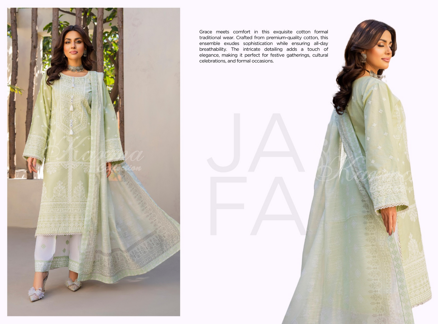 KARMA ‘AFFREEN’ | EMBROIDERED COTTON READYMADE | KC-150 - S&S