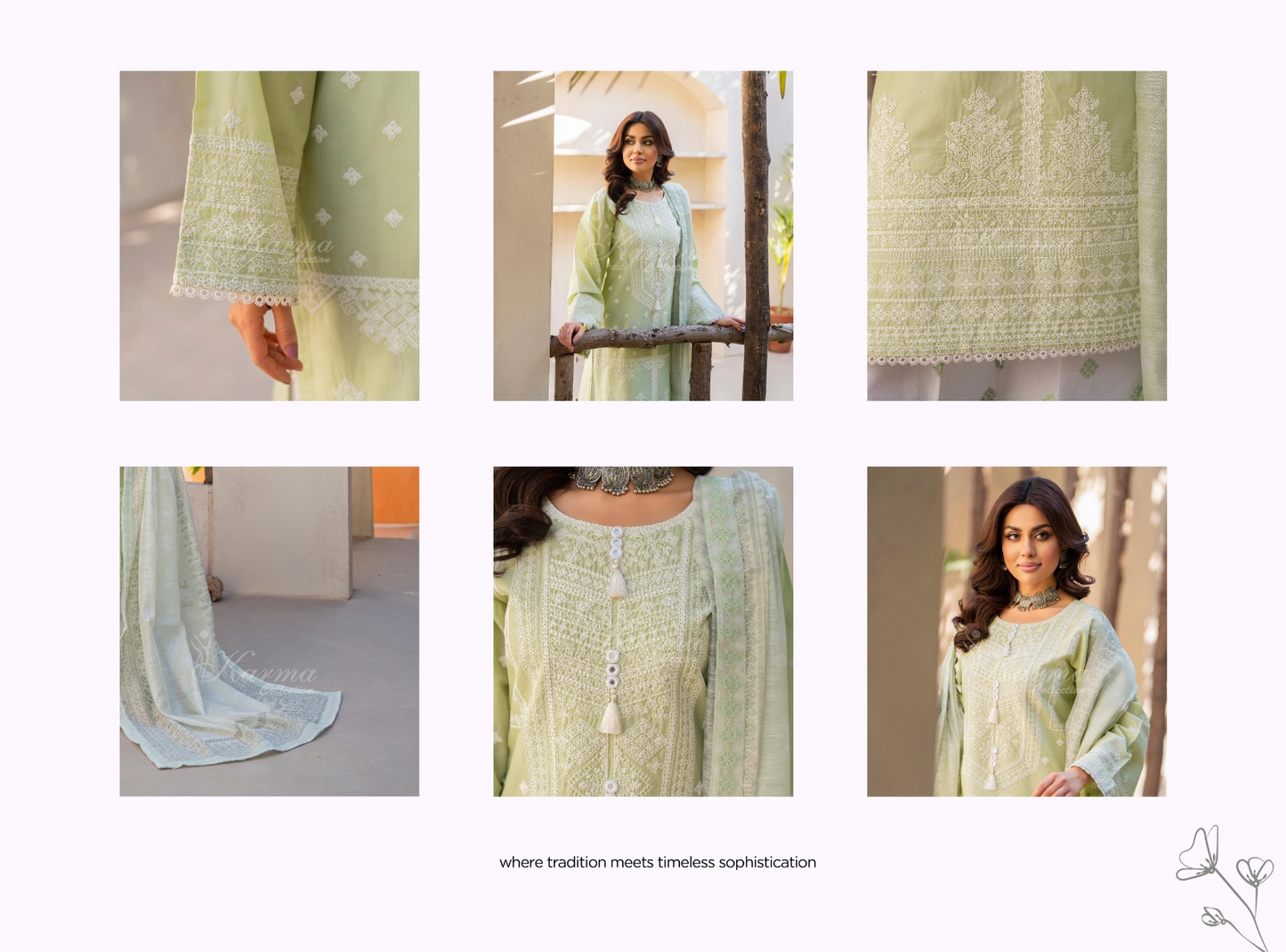 KARMA ‘AFFREEN’ | EMBROIDERED COTTON READYMADE | KC-150 - S&S