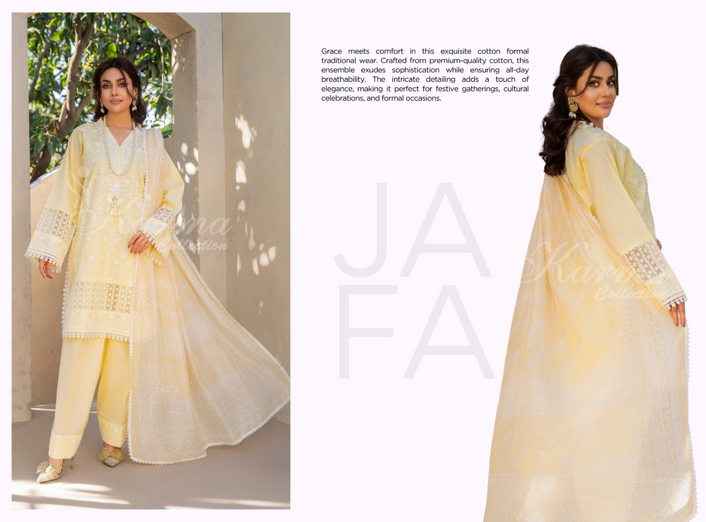 KARMA ‘AFFREEN’ | EMBROIDERED COTTON READYMADE | KC-152 - S&S