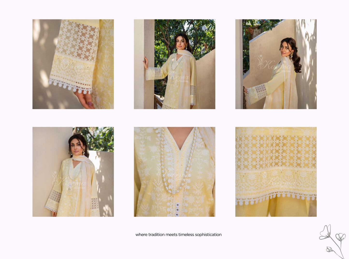 KARMA ‘AFFREEN’ | EMBROIDERED COTTON READYMADE | KC-152 - S&S