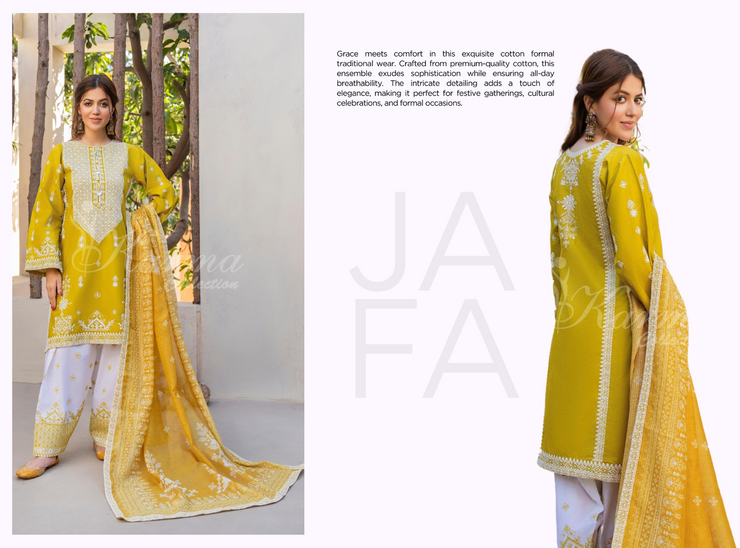 KARMA ‘AFFREEN’ | EMBROIDERED COTTON READYMADE | KC-153 - S&S