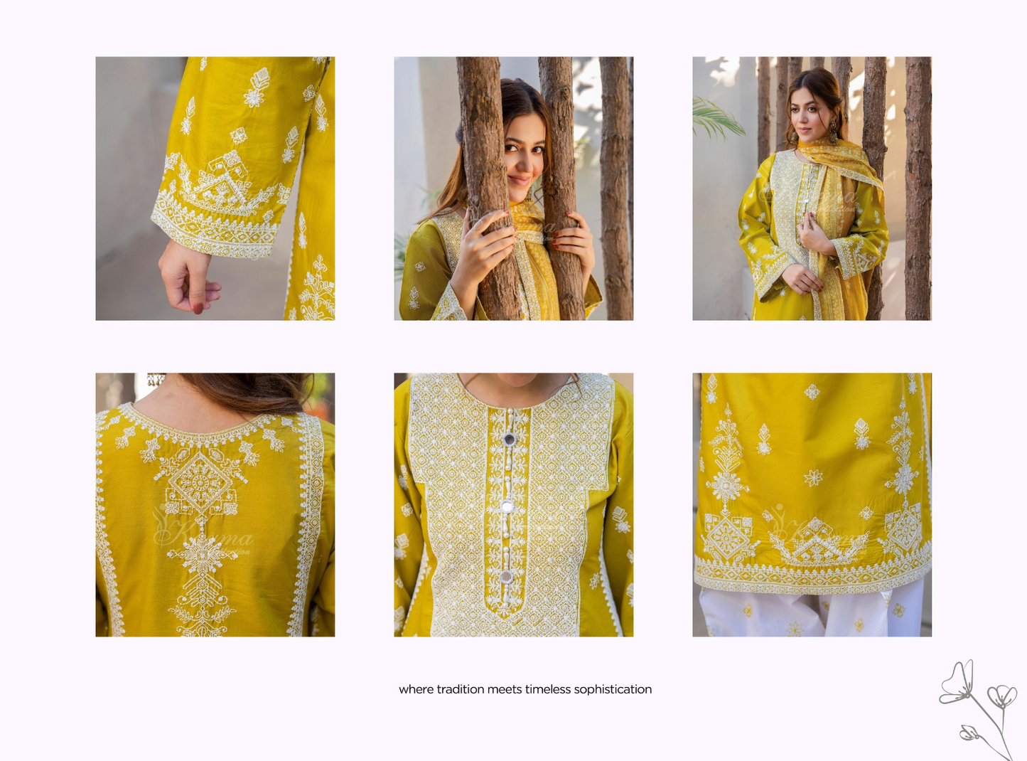KARMA ‘AFFREEN’ | EMBROIDERED COTTON READYMADE | KC-153 - S&S