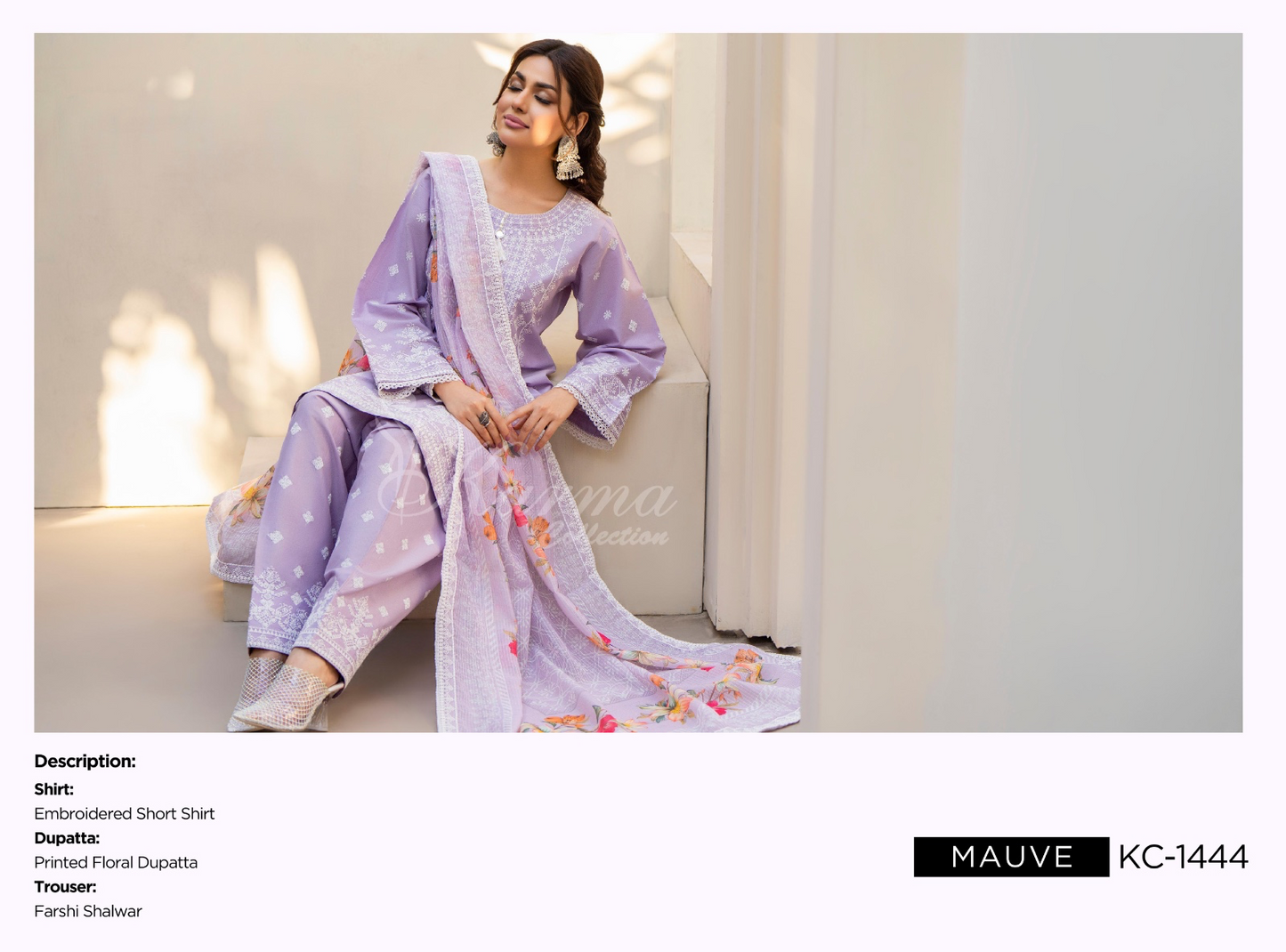 KARMA ‘AFFREEN’ | EMBROIDERED COTTON READYMADE | KC-155 - S&S