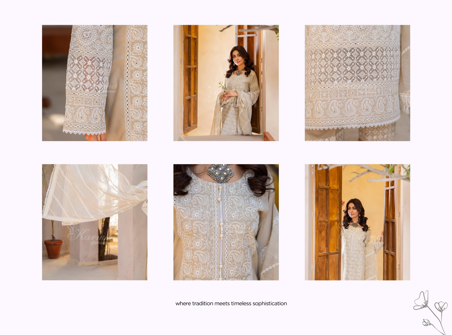 KARMA ‘AFFREEN’ | EMBROIDERED COTTON READYMADE | KC-157 - S&S