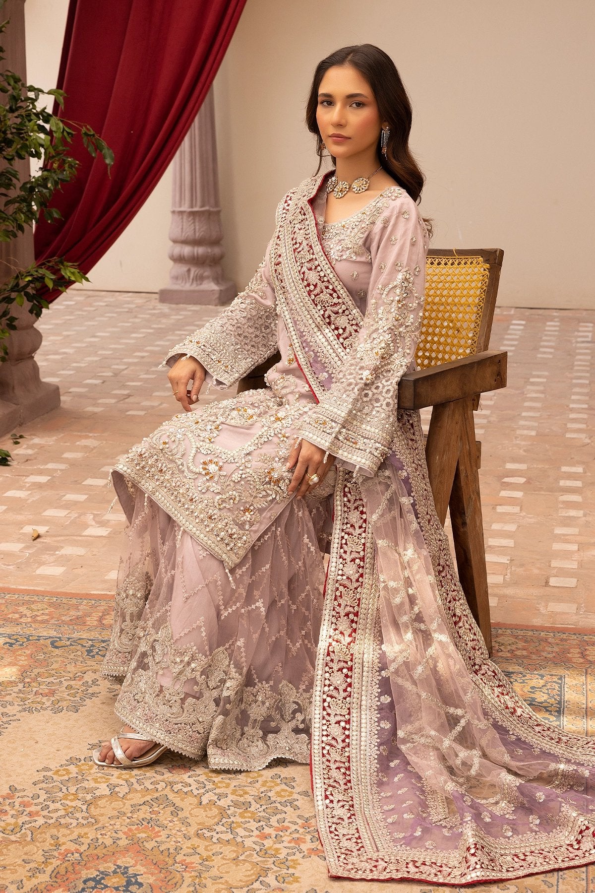 SIMRANS Imrozia premium collection 3 piece embroidered readymade suit-302 - S&S