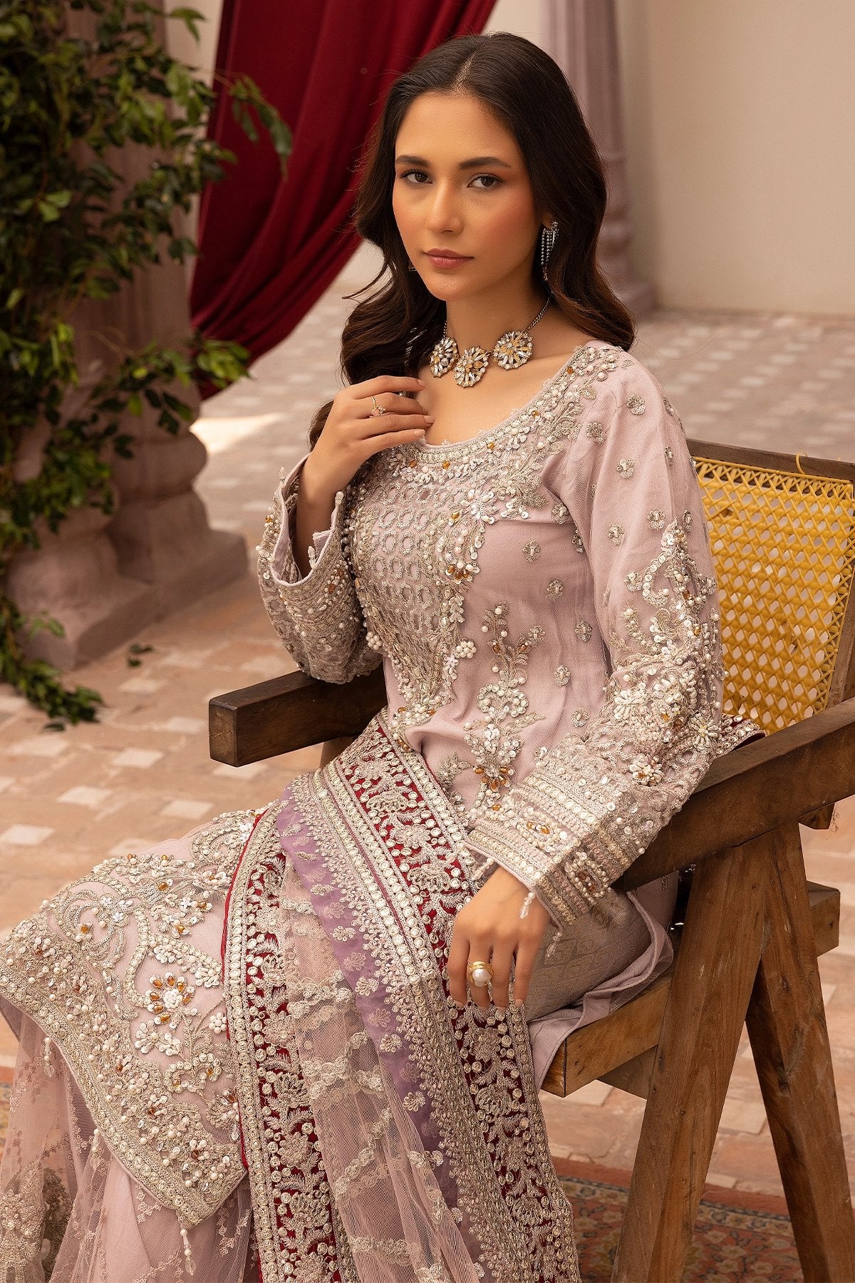 SIMRANS Imrozia premium collection 3 piece embroidered readymade suit-302 - S&S