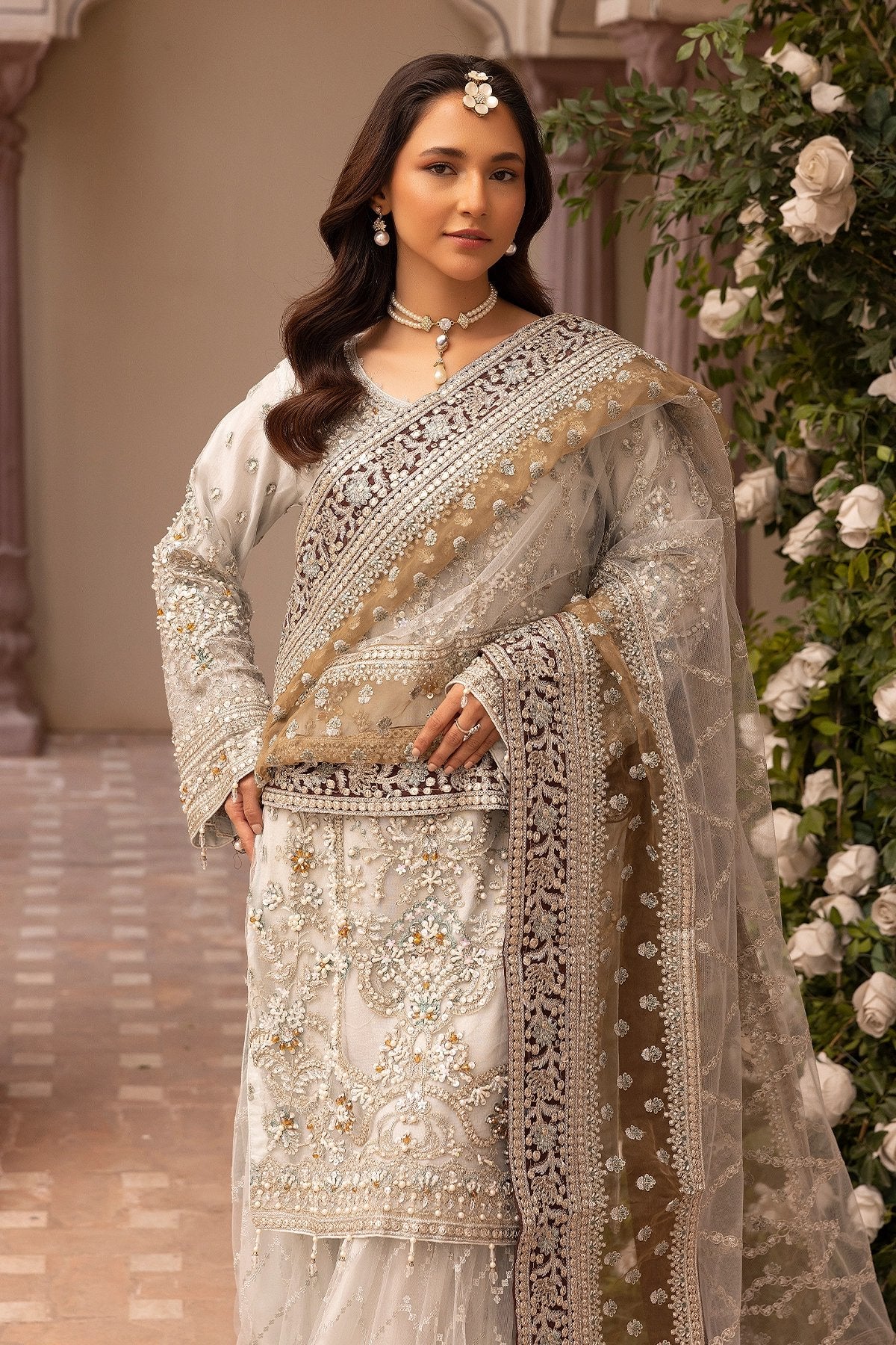 SIMRANS Imrozia premium collection 3 piece embroidered readymade suit-301 - S&S