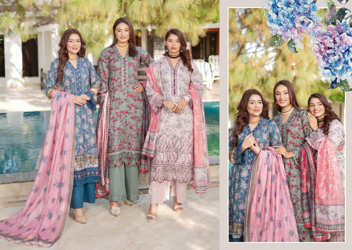 MUNIRA | EMBROIDERED LINEN READYMADE | MGL02 - S&S