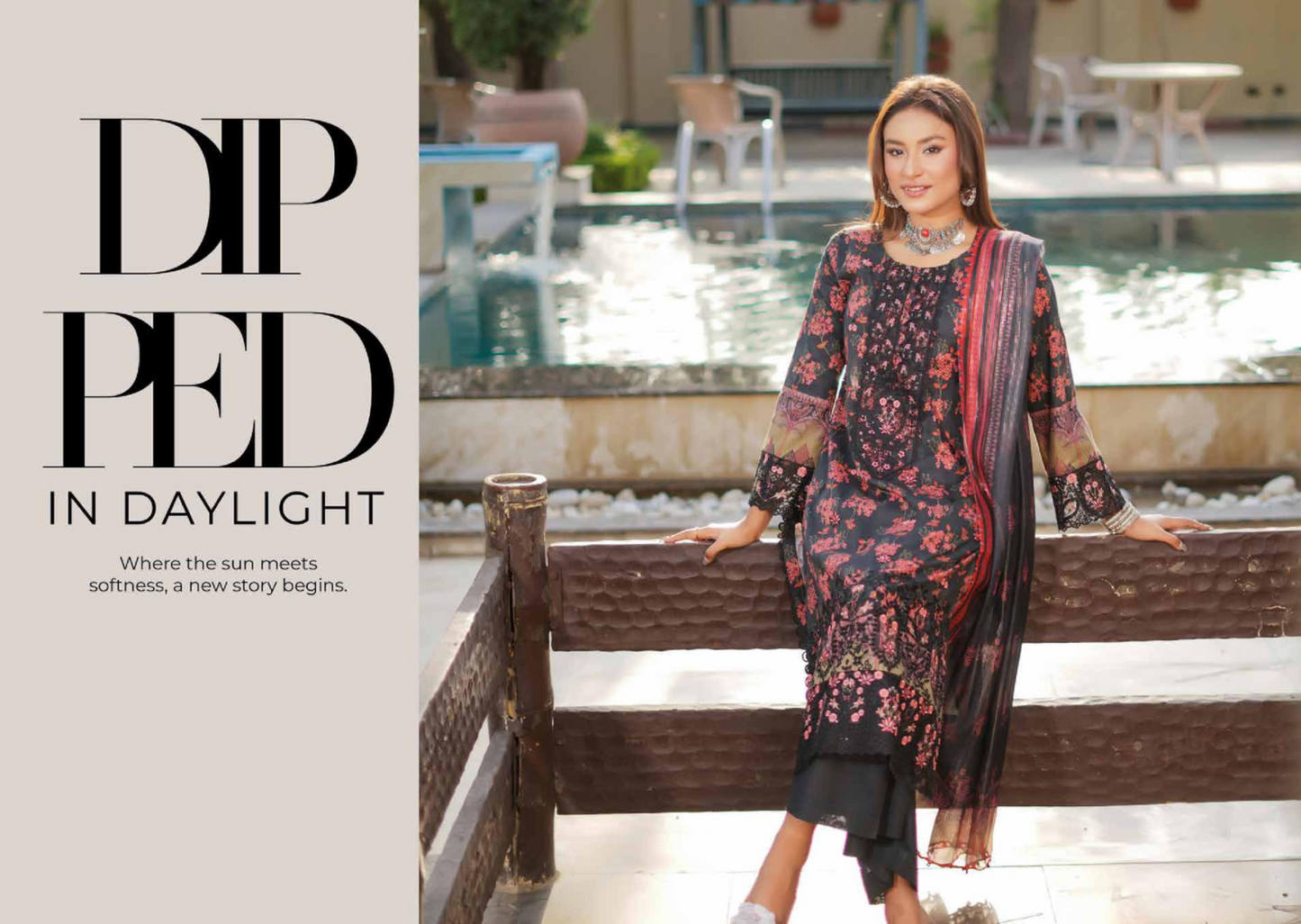 MUNIRA | EMBROIDERED LINEN READYMADE | MGL05 - S&S