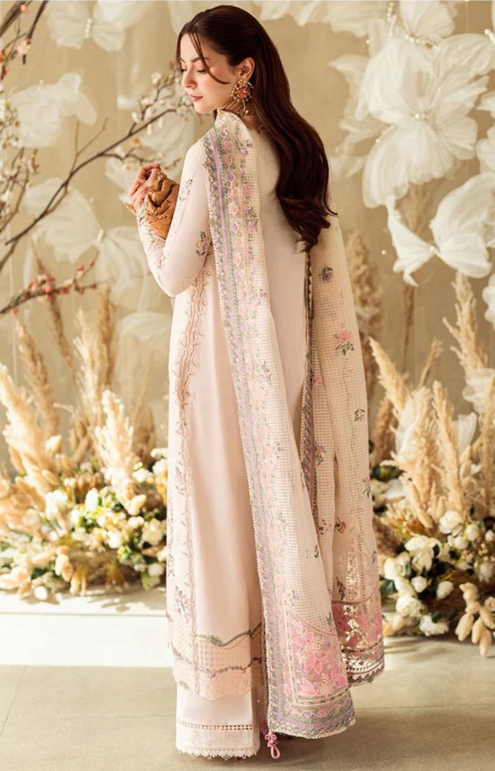 SIMRANS QALAMKAR AFIYA LUX COLLECTION 3 PIECE EMBROIDERED SUIT READYMADE Q03 - S&S