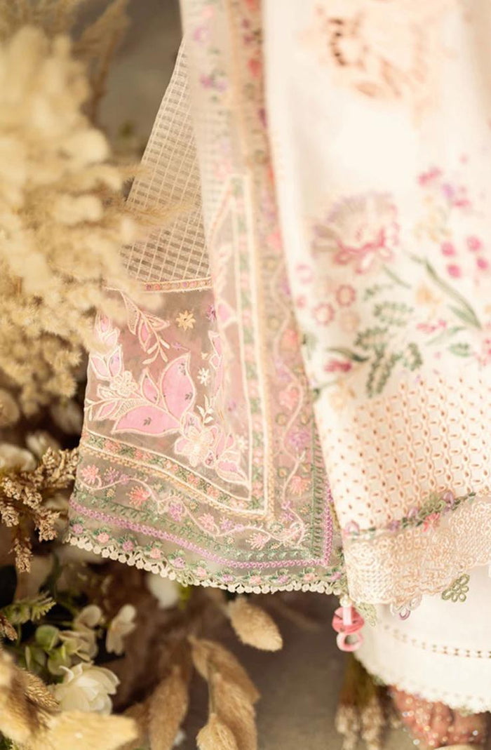 SIMRANS QALAMKAR AFIYA LUX COLLECTION 3 PIECE EMBROIDERED SUIT READYMADE Q03 - S&S