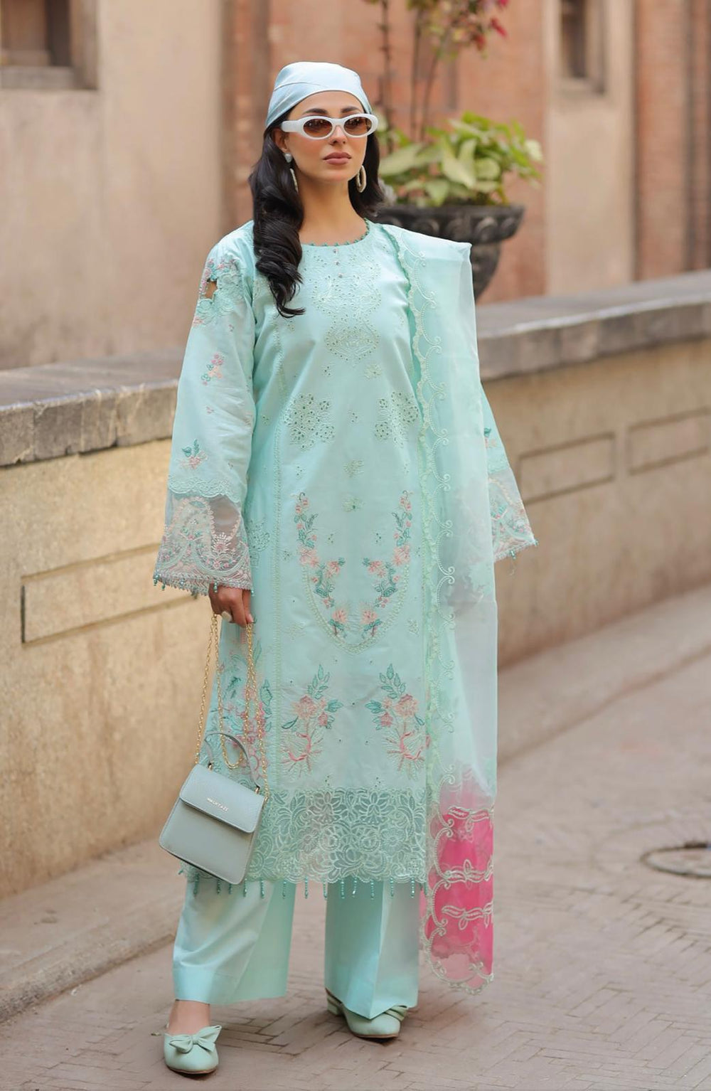 SIMRANS BAZAR KAHANI EID 2025 3 PIECE ELEGANT MOTHER & DAUGHTER 3PC READYMADE SMD02 - S&S