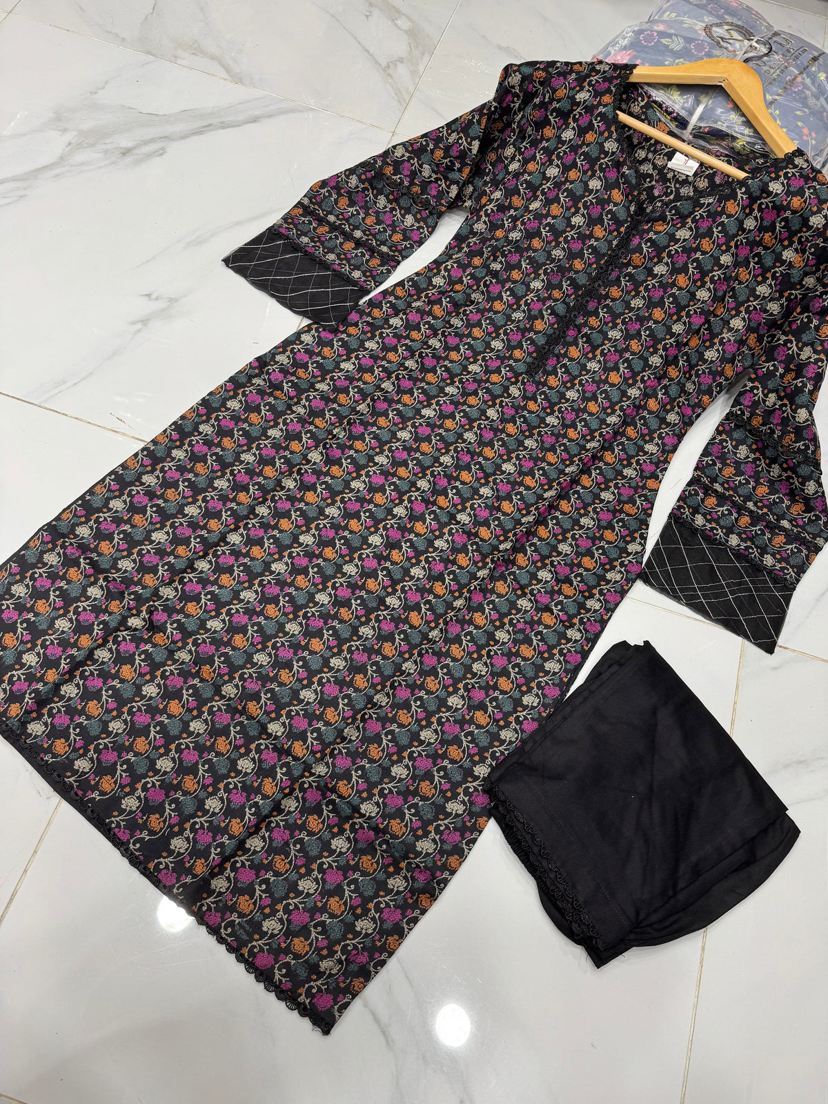 NAKHRA IZEL 2PC DIGITAL PRINTED DHANAK READYMADE SUITS 02 - S&S