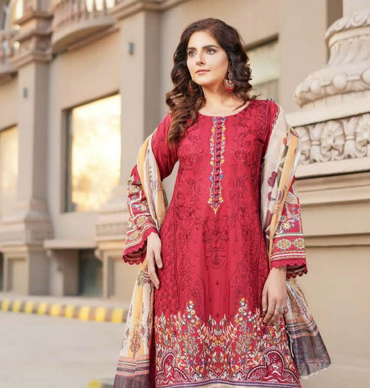 MUNIRA | EMBROIDERED LINEN READYMADE | MGL011 - S&S