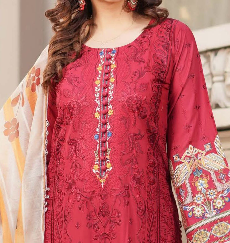 MUNIRA | EMBROIDERED LINEN READYMADE | MGL011 - S&S