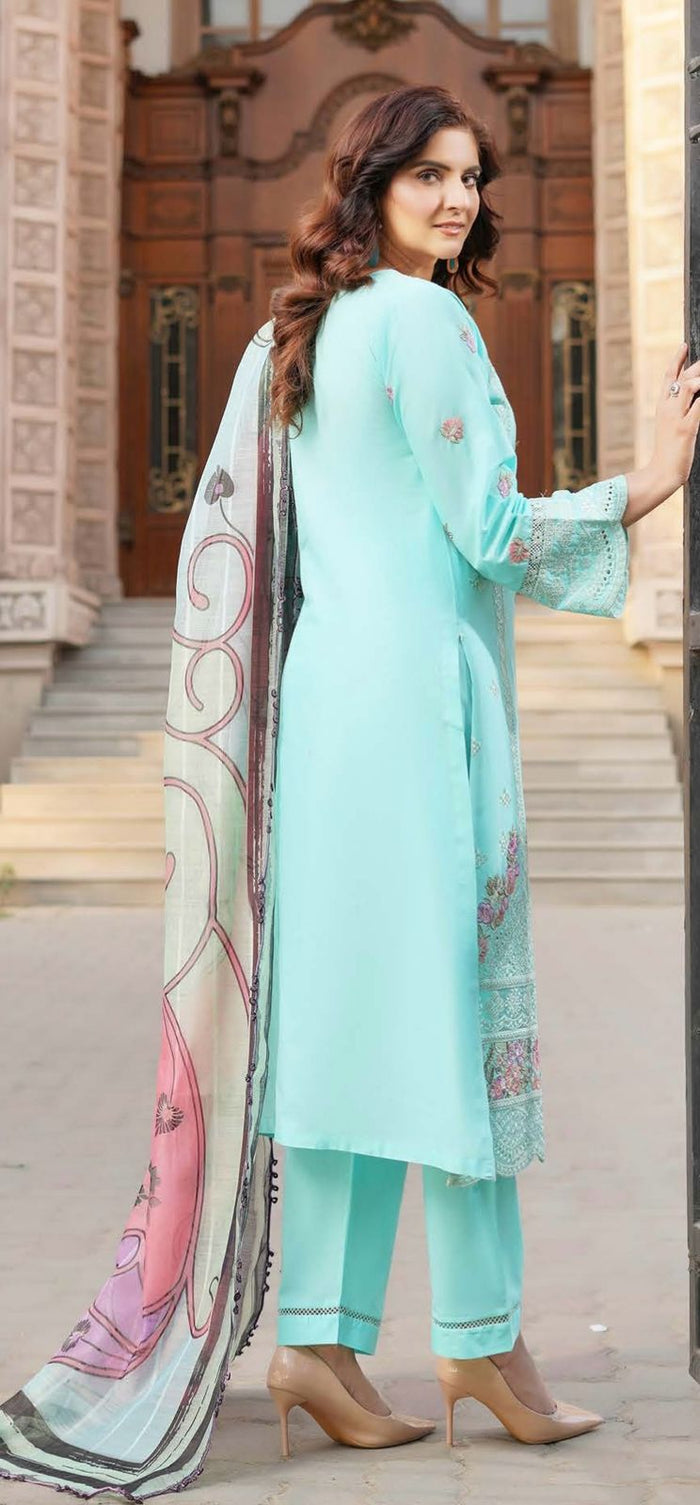 MUNIRA | EMBROIDERED LINEN READYMADE | MGL09 - S&S