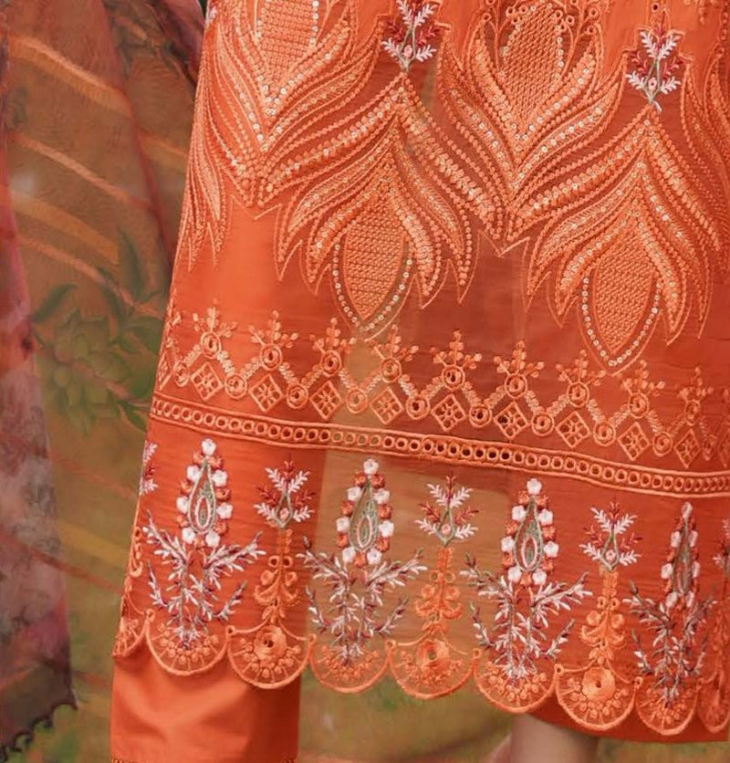 MUNIRA | EMBROIDERED LINEN READYMADE | MGL08 - S&S